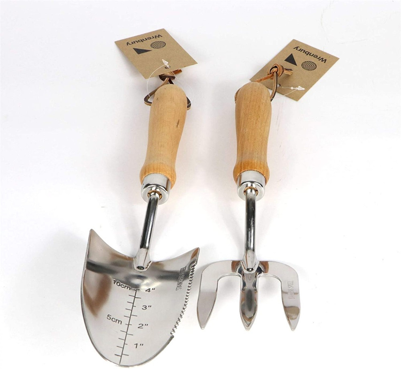 Deluxe Garden Hand Trowel and Fork Set by Wrenbury Garden Trowel and