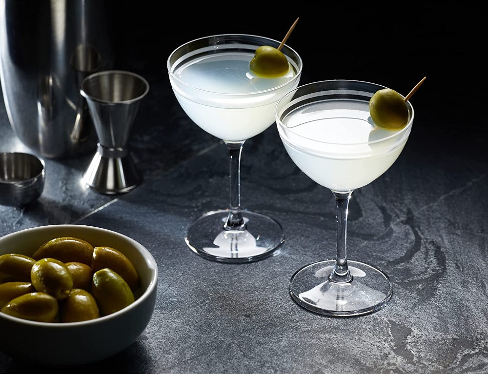 Nick & Nora Cocktailgläser Set – 6 Stück, 170 Ml, Mundgeblasen Aus Bleifreiem Kristall, Mit Geschenkbox