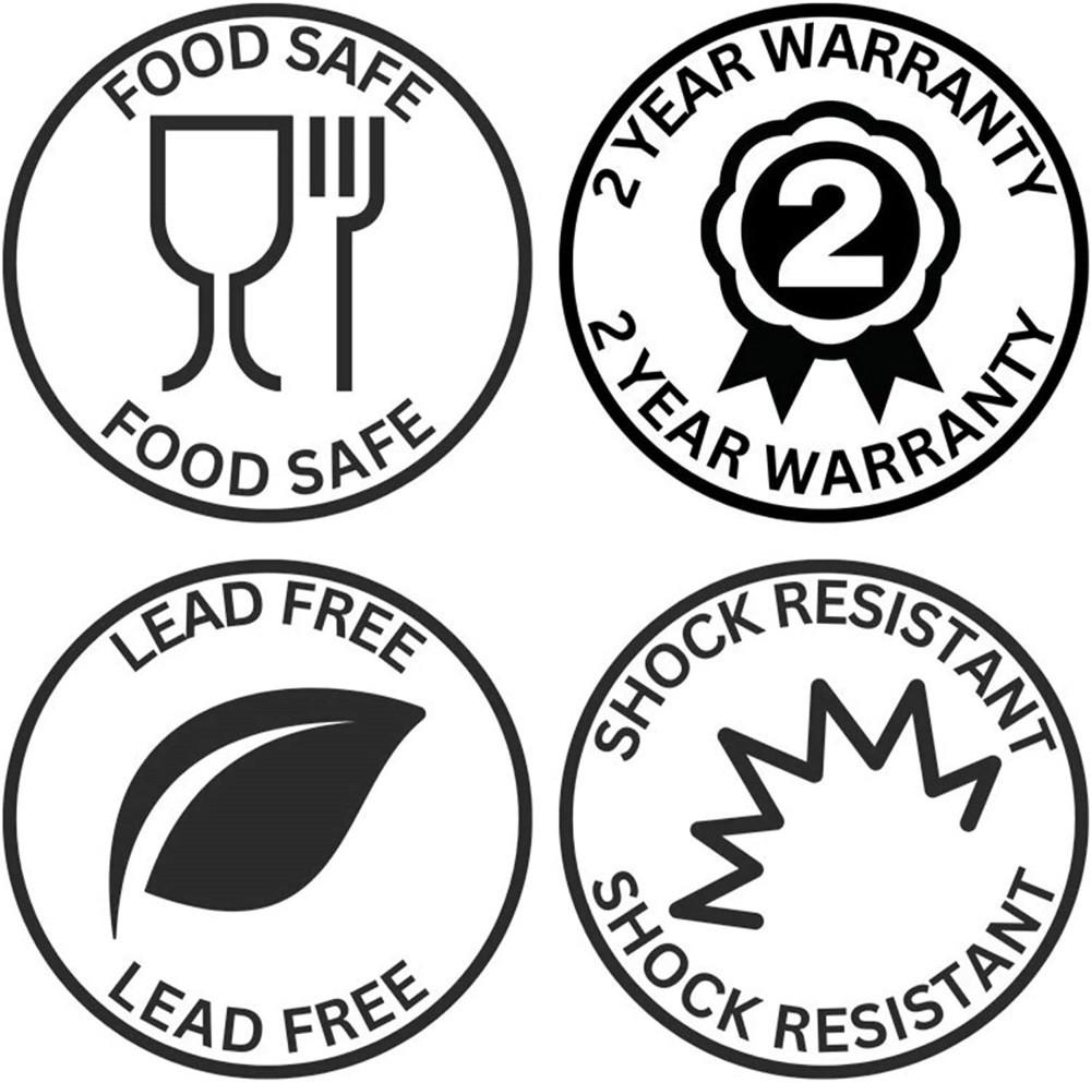 Short Stem Clear Optic Gin Glasses Set of 2