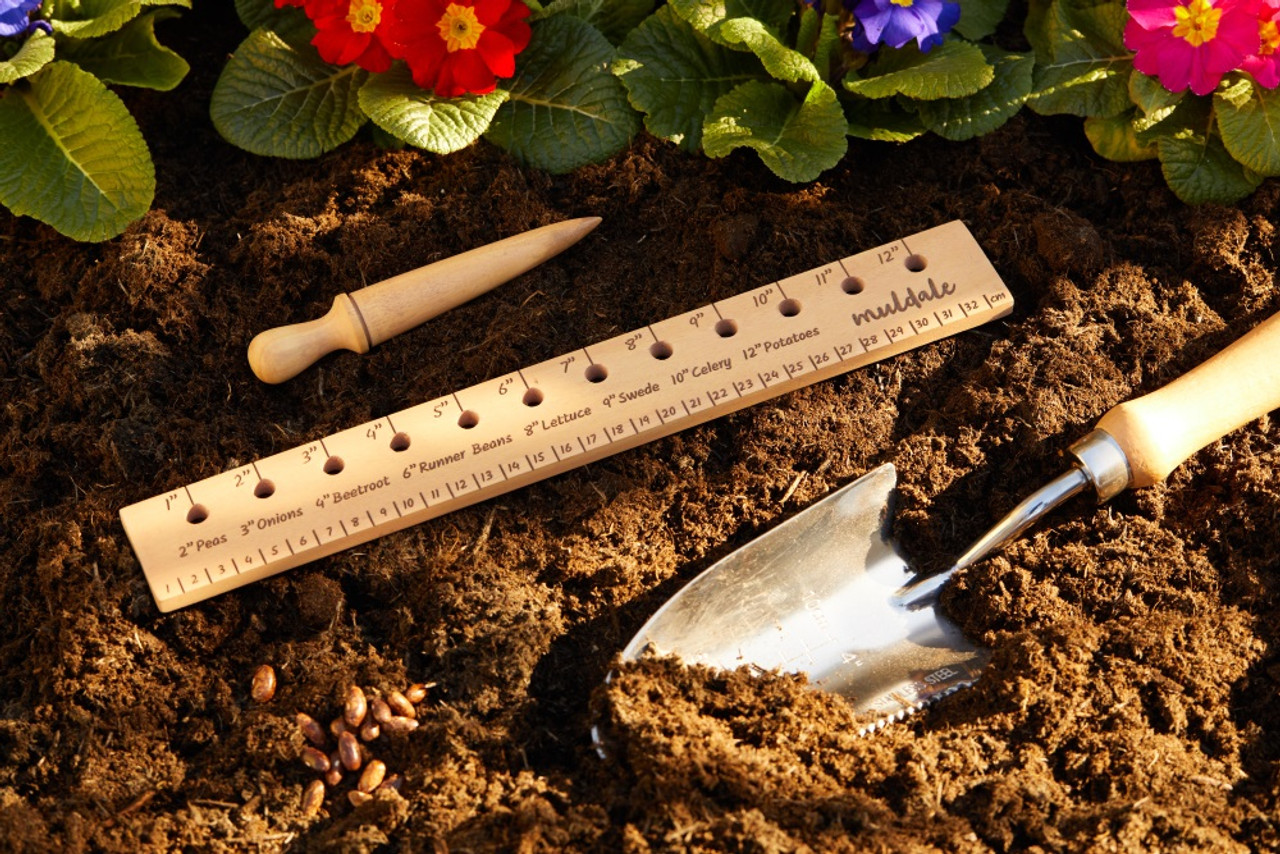 Wooden Planting Ruler For Gardeners Perfect Seed Spacer For