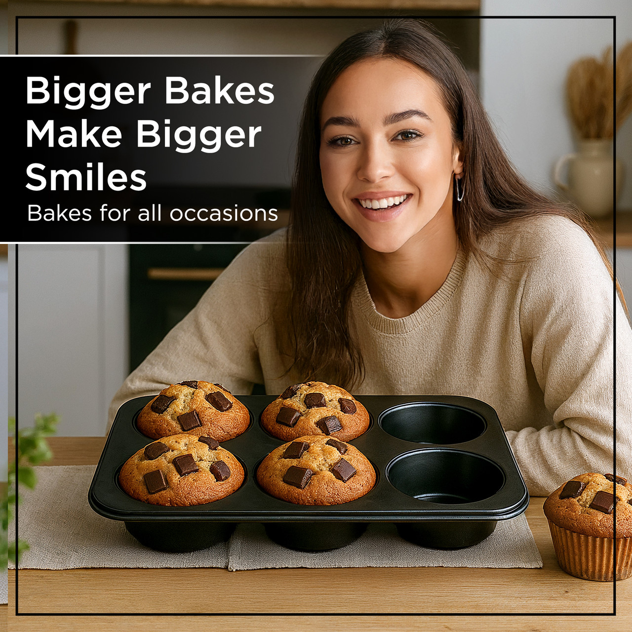 Non-Stick Cup Large Jumbo Muffin Pan Tray