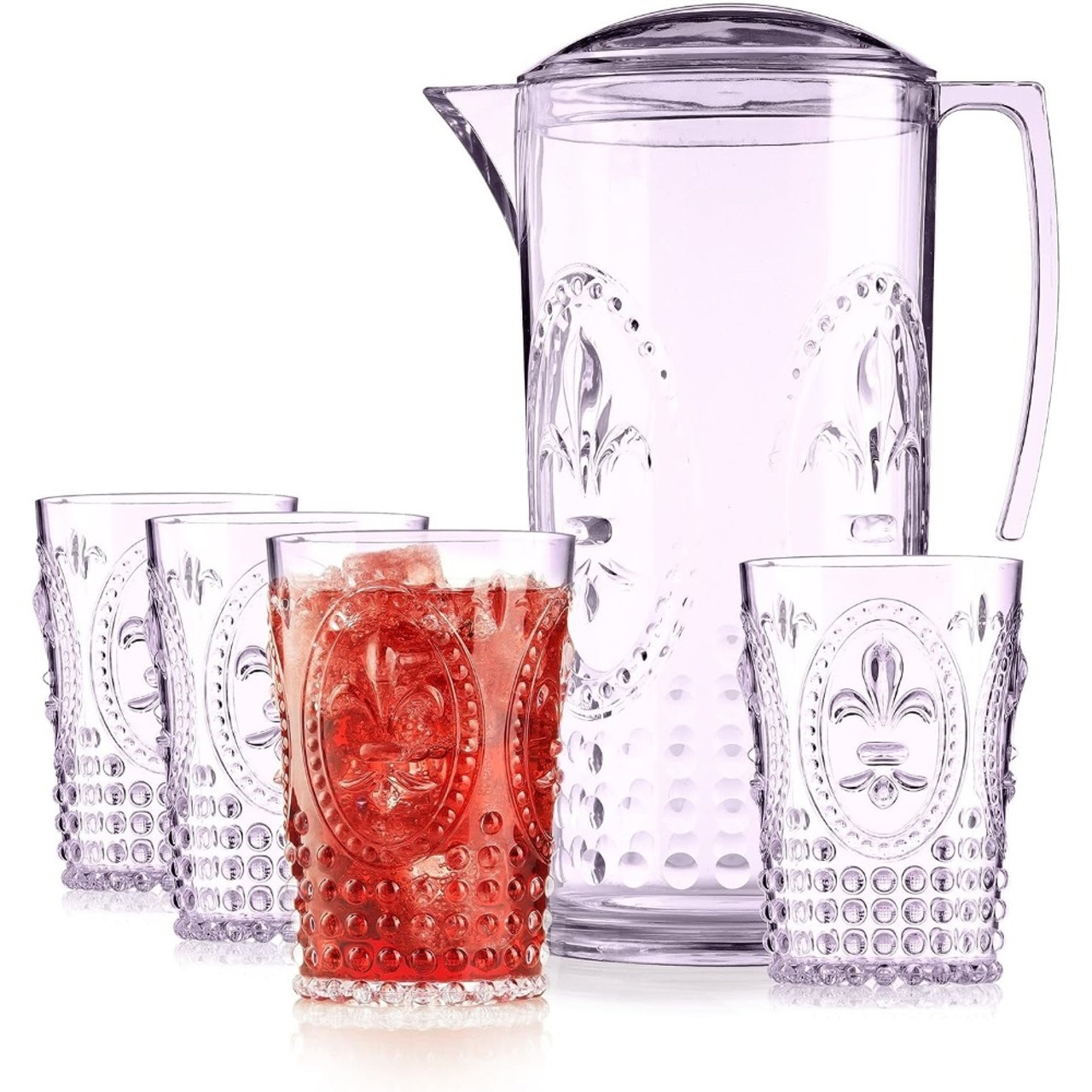 Fleur De Lis Acrylic Drinking Glasses – Nola Tawk