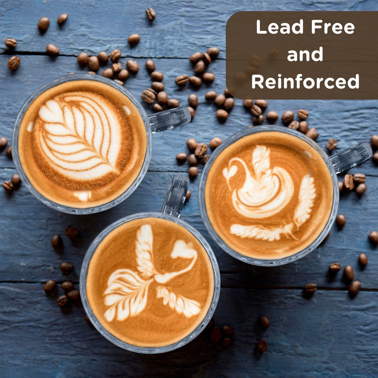 BTaT- Stackable Insulated Coffee Mugs, 4 Pack 16 Oz(500 Ml), Ideal For Hot And Cold Drinks, Stackable Cappuccino Cups