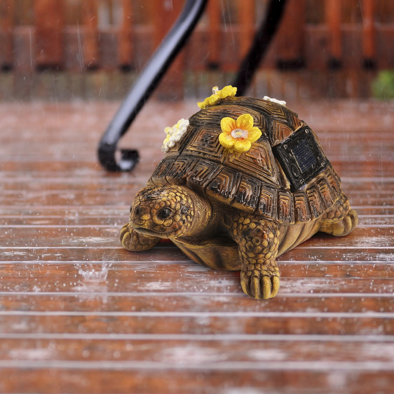 Solar Tortoise Ornament Key Holder Hider