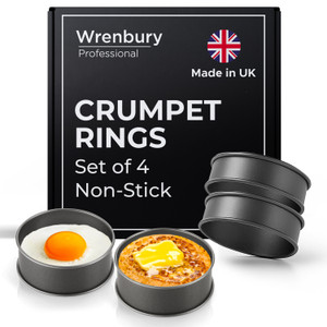 Non-Stick Crumpet Rings Set of 4 Non-Stick Crumpet Rings Set of 4