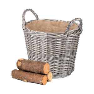 Grey Log Basket Grey Log Basket