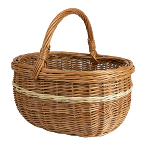 Willow Oval Small Shopping Basket Willow Oval Small Shopping Basket