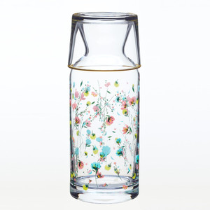 Flora Glass Water Carafe with Glass Tumbler Flora Glass Water Carafe with Glass Tumbler