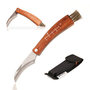 Folding Mushroom Knife and Brush Set Folding Mushroom Knife and Brush Set