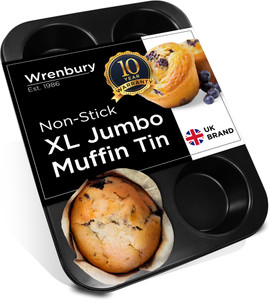 Non-Stick 6 Cup Large Jumbo Muffin Pan Tray Non-Stick 6 Cup Large Jumbo Muffin Pan Tray