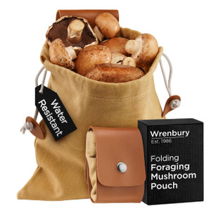 Mushroom Foraging Bag Waxed Canvas Spacious and Foldable 475ml Mushroom Foraging Bag Waxed Canvas Spacious and Foldable 475ml