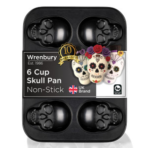 Non-Stick Large Skull Cake Pan 6 Cup
