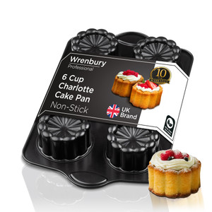 Mini Charlotte Mould Fluted Cake Tin 6 Cup Mini Charlotte Mould Fluted Cake Tin 6 Cup