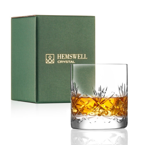 Cut Glass Single Glenrigg Whiskey Glass with Presentation Box