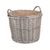 Willow Extra Large Round Log Basket with Hessian Lining Willow Extra Large Round Log Basket with Hessian Lining
