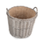 Willow Extra Large Round Log Basket with Hessian Lining Willow Extra Large Round Log Basket with Hessian Lining