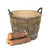 Grey Log Basket Grey Log Basket