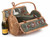 Fitted 18" Tweed Barrel Willow Picnic Hamper for 2 with Chiller Compartment