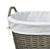 Willow Wash Laundry Clothes Basket with Lining 53cm