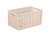 Antique White Wash Willow Storage Basket Rectangle 37cm x 24cm