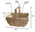 Oak Effect Wooden Trug in Large 38cm Oak Effect Wooden Trug in Large 38cm