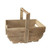 Oak Effect Wooden Trug in Large 38cm Oak Effect Wooden Trug in Large 38cm