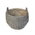 Medium Stumpy Wicker Log Basket Grey