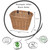 Ladies Wicker Bike Cycle Basket