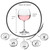 Floral Etched Crystal Glass Gin Glasses Set of 2 Floral Etched Crystal Glass Gin Glasses Set of 2