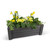 Wooden Trough Planter Charcoal Grey with Breathable Membrane 52cm Wooden Trough Planter Charcoal Grey with Breathable Membrane 52cm