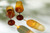 Set of 2 Amber Wine Glasses Set of 2 Amber Wine Glasses