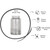 Silver Splatter Metallic Ribbed  Vase