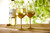 Set of 2 Gold Spray Wine Glasses
