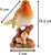 Resin Robin Ornament with Mushroom  Lifelike Detail Resin Robin Ornament with Mushroom  Lifelike Detail