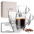 Set of 4 Crystal Coffee Glasses Mulled Cider Mugs Set of 4 Crystal Coffee Glasses Mulled Cider Mugs