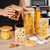 Set of 5 Kitchen Glass Storage Jars with Airtight Lid
