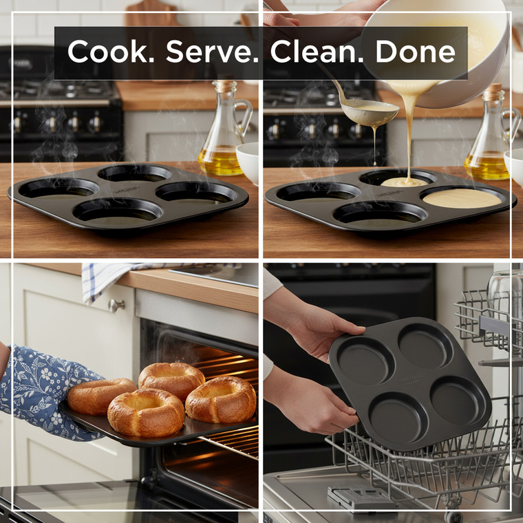 4 Cup Non-Stick Yorkshire Pudding Tray