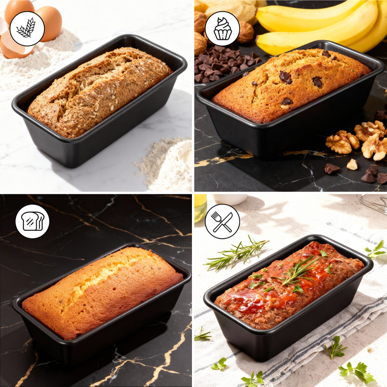 Non Stick 1lb Loaf Tin Pan Set of 2