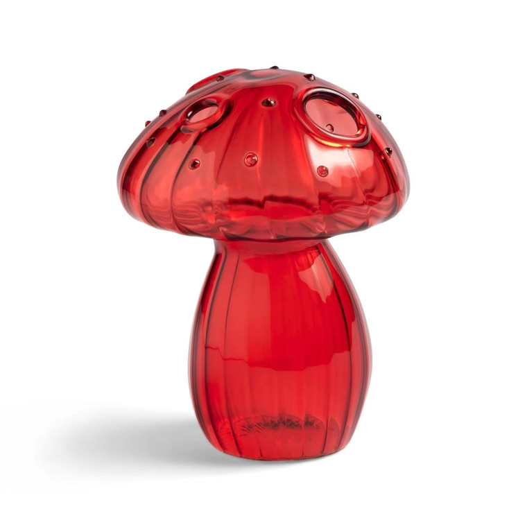 Single Red Mushroom Vase