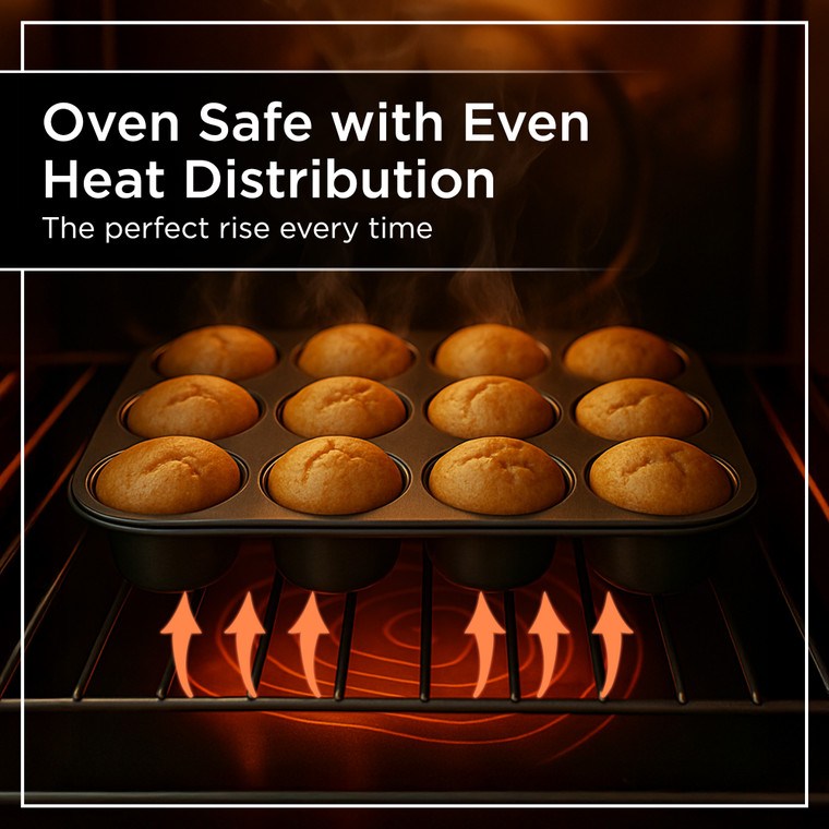 Non-Stick 12 Cup Muffin Tray