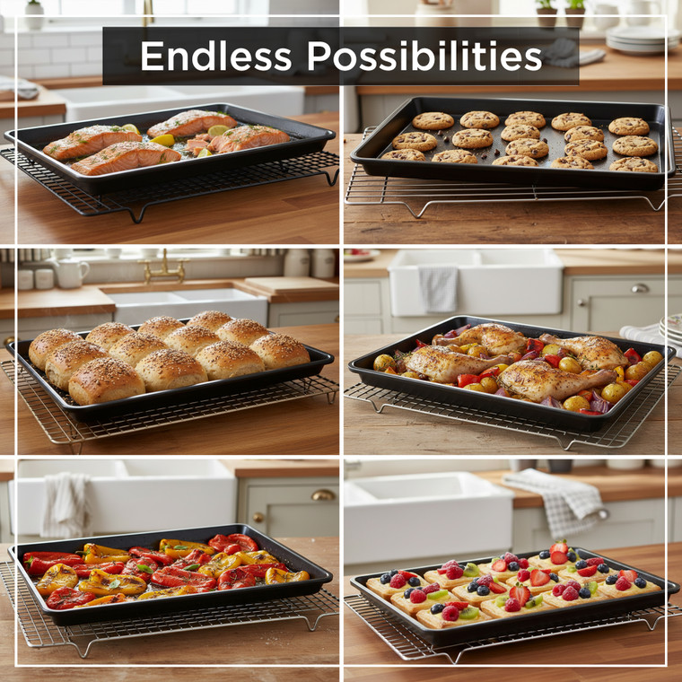 Swiss Roll Tin Baking Tray - 39cm x 27cm