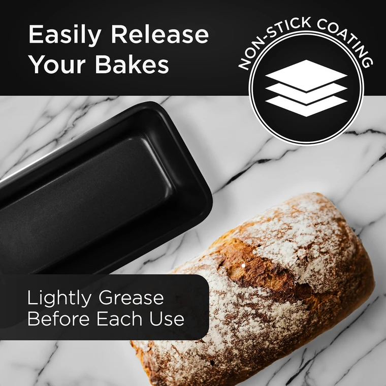 Non Stick 2lb Loaf Tin Pan Set of 2