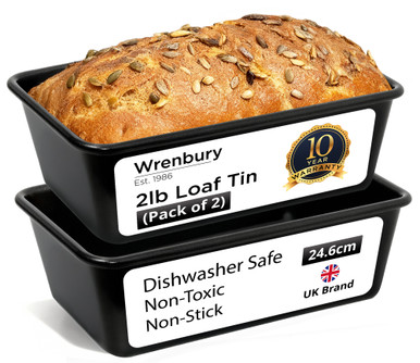 Non Stick 2lb Loaf Tin Pan Set of 2