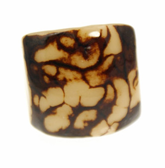 Eco-Chic Tagua Nut Marble Ring - Natural