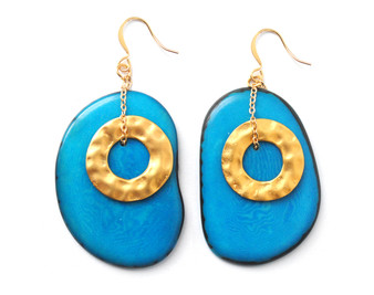 Solar Eclipse Earrings – Blue