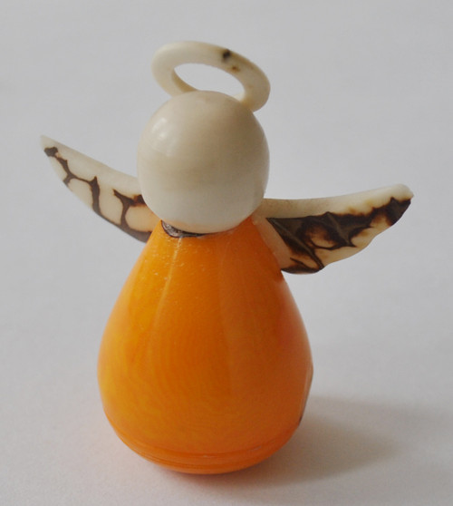 Novelty Ornaments -Yellow Tagua Nut Angel