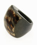 Eco-Chic Tagua Nut Marble Ring - Black