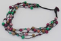 Summer Fireworks 5-Strand Acai and Chirilla Necklace - Winter Cool