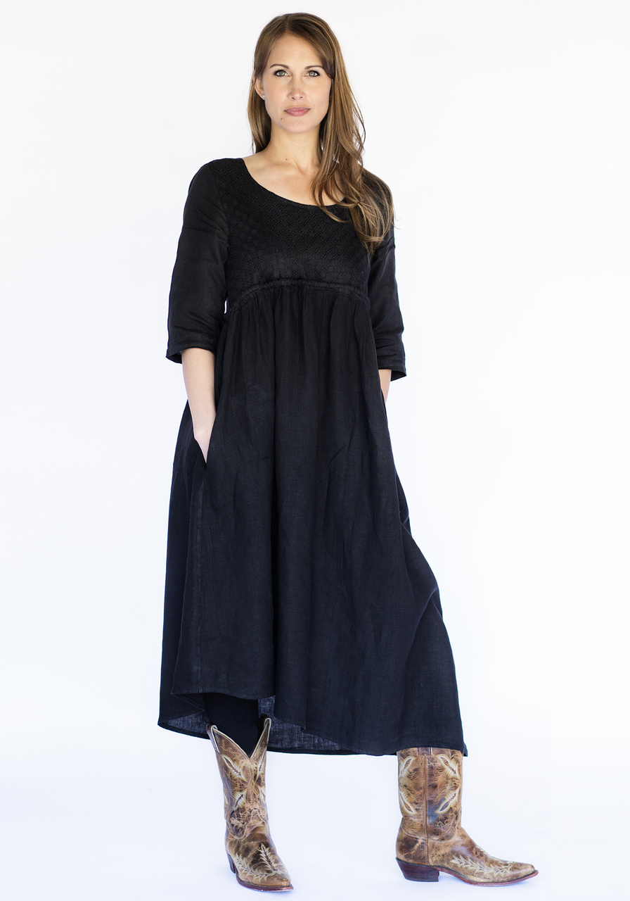 Mona Lisa Dress - Black - Aria Handmade