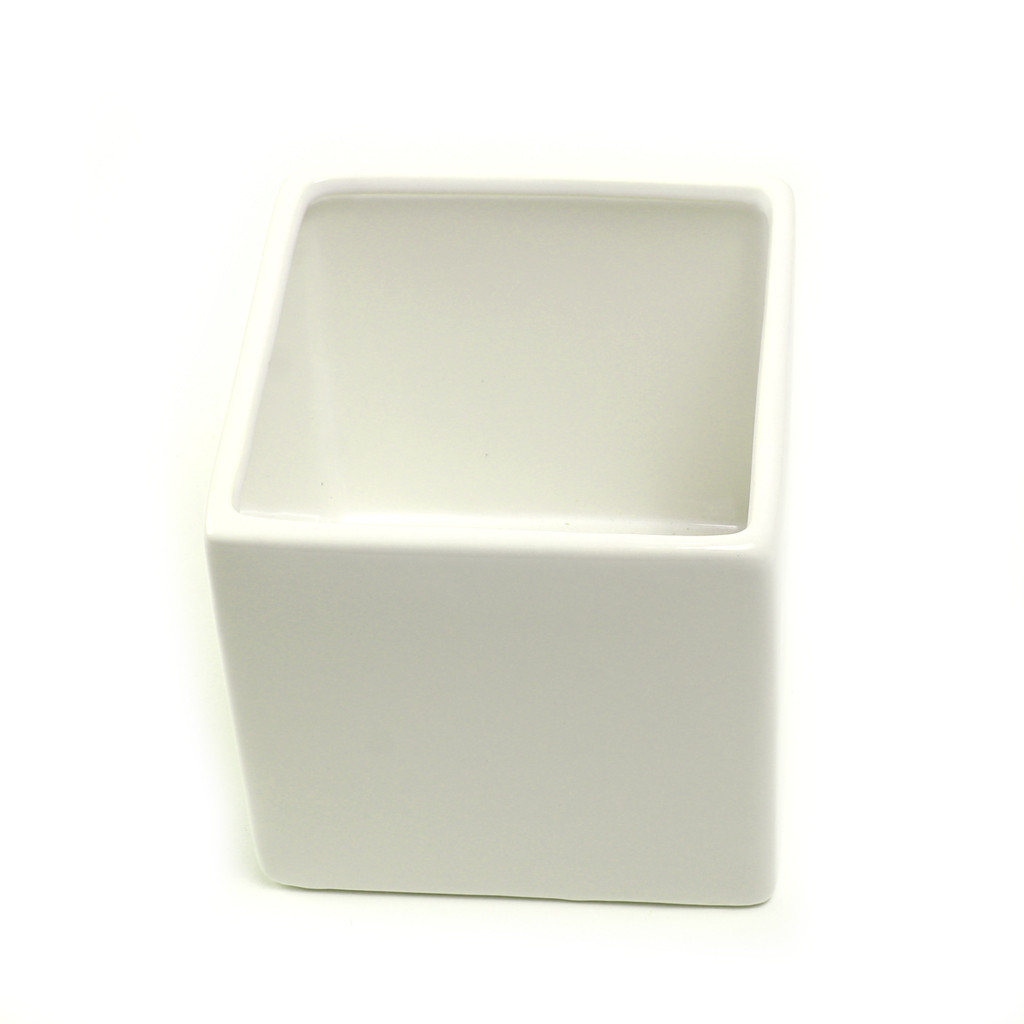 Urban Square Pot 4.75" x 4.50" White - Mountain Crest Gardens